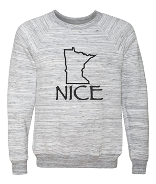 Picture of Unisex MN Nice Grey Marble Crewneck