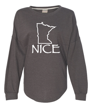 Picture of Women's MN Nice LH Charcoal Crewneck